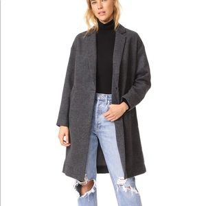 NWOT Madewell Monsieur Coat in Charcoal